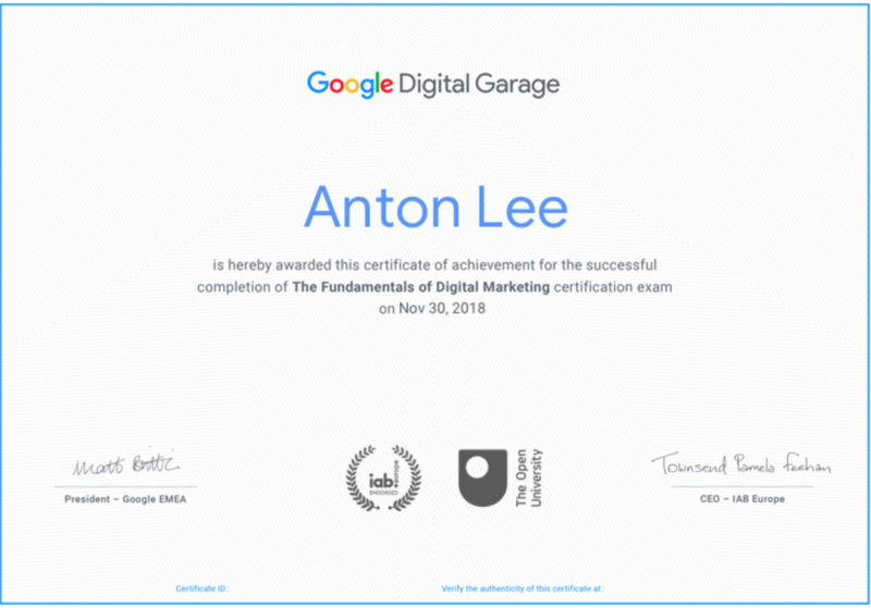 Google Digital Garage cho ra mắt khóa học nhận chứng chỉ Google Digital Marketing