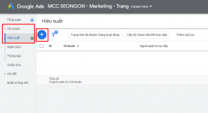 Cách tạo tài khoản Google Ads trên tài khoản Google MCC