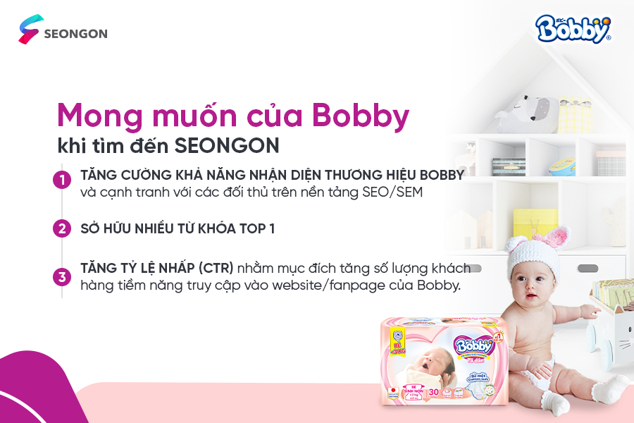 Bobby mong muốn SEONGON hỗ trợ đẩy top key word, tăng tỷ lệ nhấp