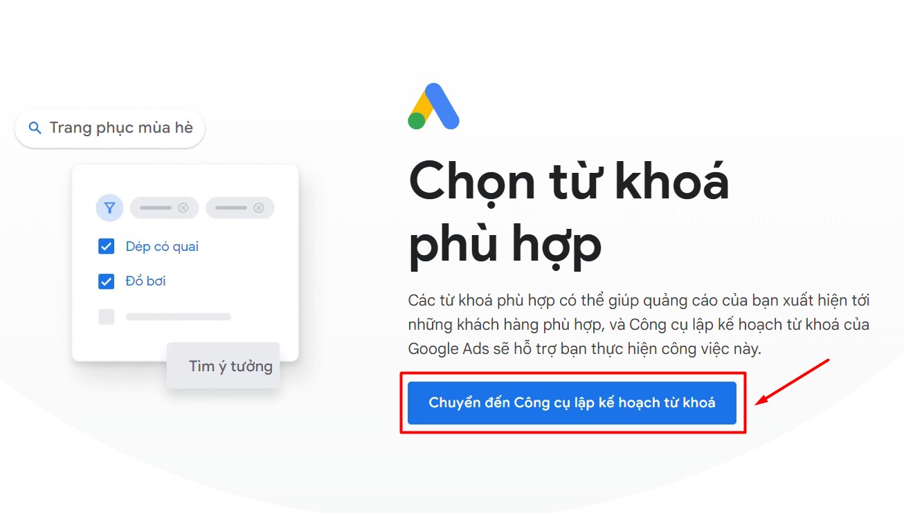 Hướng dẫn chi tiết cách dùng Google Keyword Planner 1