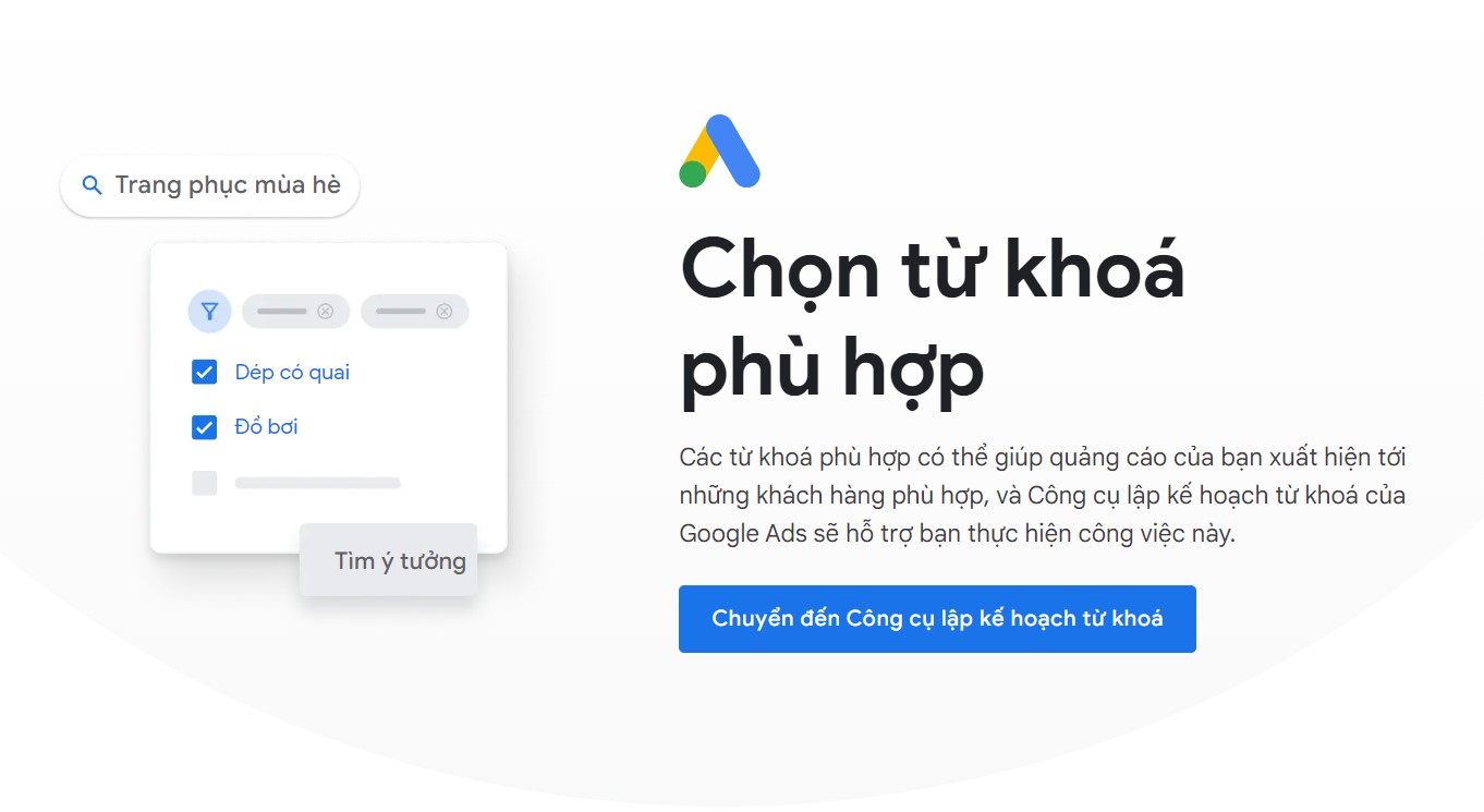 Google Keyword Planner là công cụ tốt dành cho dân Marketing