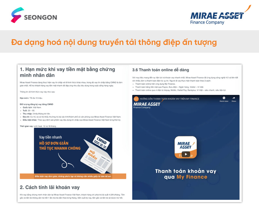 Đa dạng hóa nội dung trên website