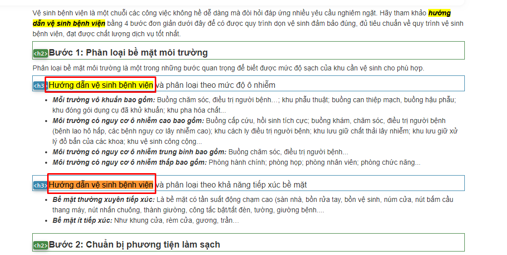 SEOer nên chèn từ khóa dàn trải toàn bộ nội dung của bài viết