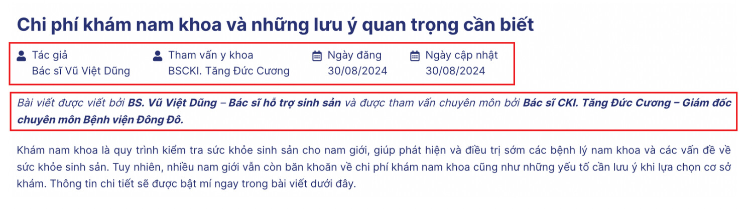 Ảnh minh hoạ việc tham vấn ý kiến bác sĩ chuyên khoa cho bài viết y học