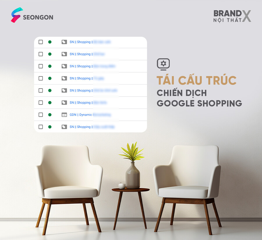 Giải pháp tái cấu trúc chiến dịch Google Shopping của SEONGON