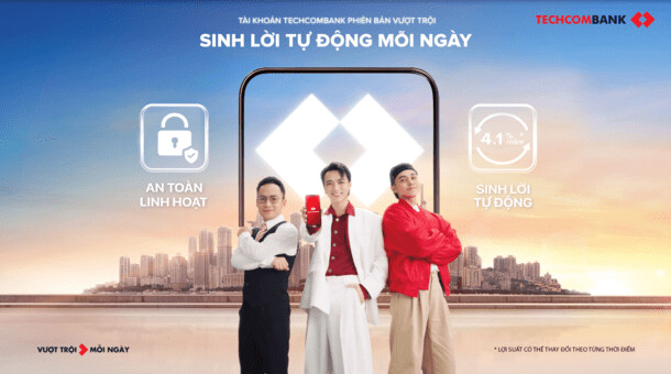 Quảng cáo của Techcombank trong khung giờ chiếu chương trình Anh Trai Vượt Ngàn Chông Gai