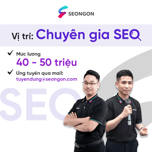 Tuyển dụng chuyên gia SEO