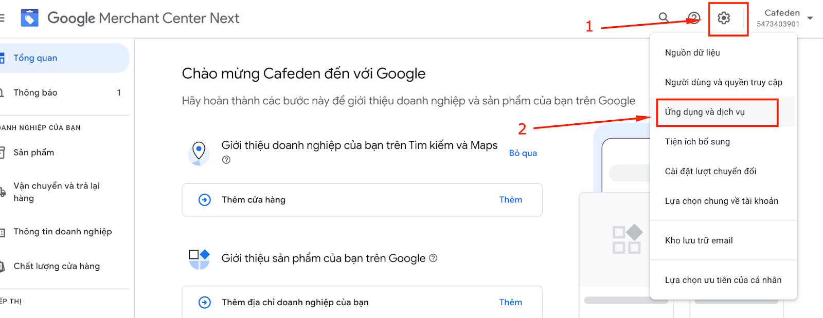 Có thể liên kết GMC với Google Ads