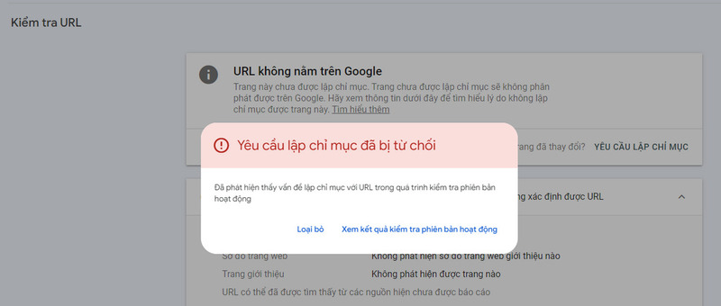 Có nhiều nguyên nhân khiến cho công cụ tìm kiếm Google không thể lập chỉ mục cho trang web