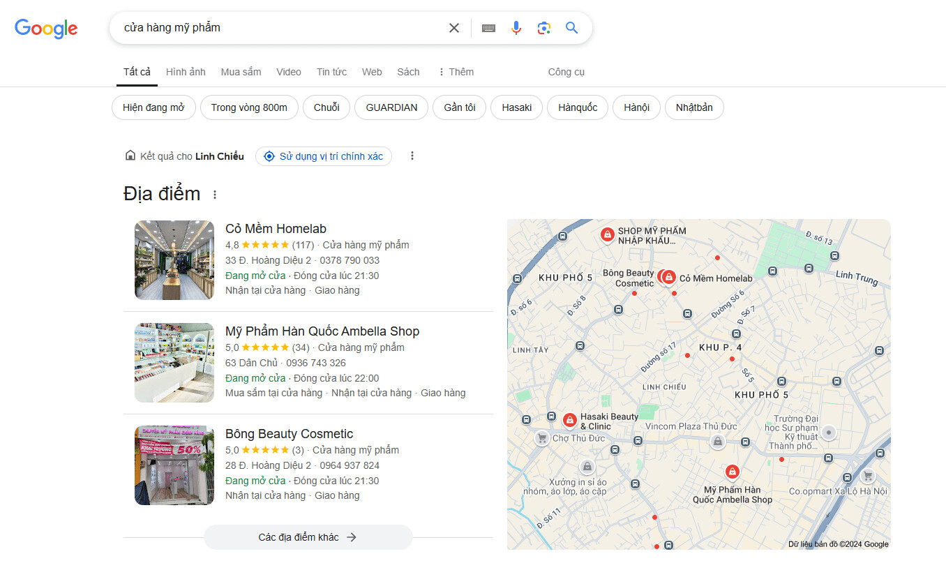 Doanh nghiệp cần vị trí cao trên Google Maps để tăng độ nhận diện, lượt truy cập,...