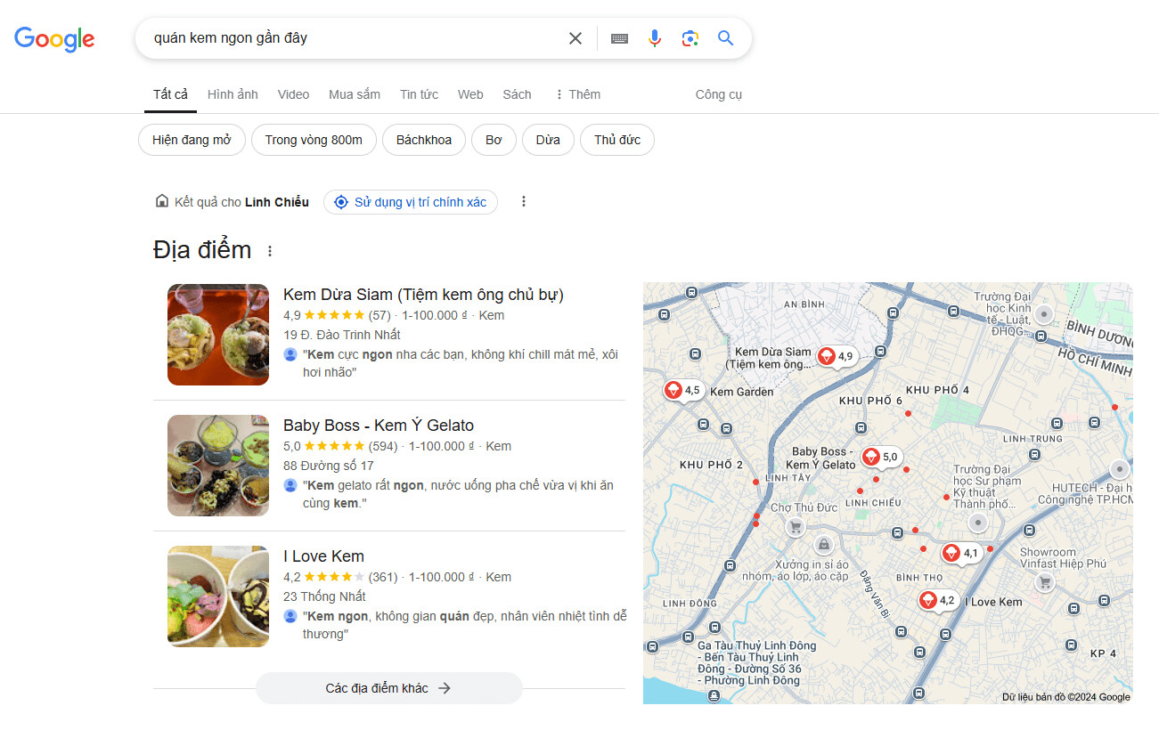 Khách hàng có ngay được thông tin cần thiết nhờ vào SEO Google Maps 