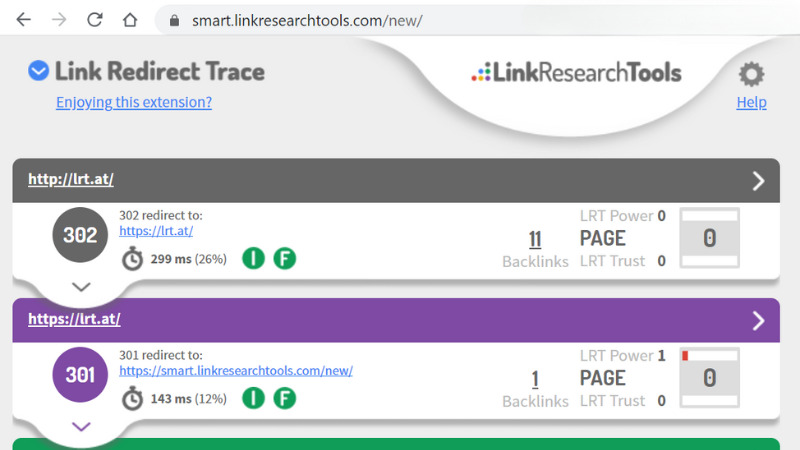 Link Redirect Trace theo dõi chuỗi chuyển hướng của URL