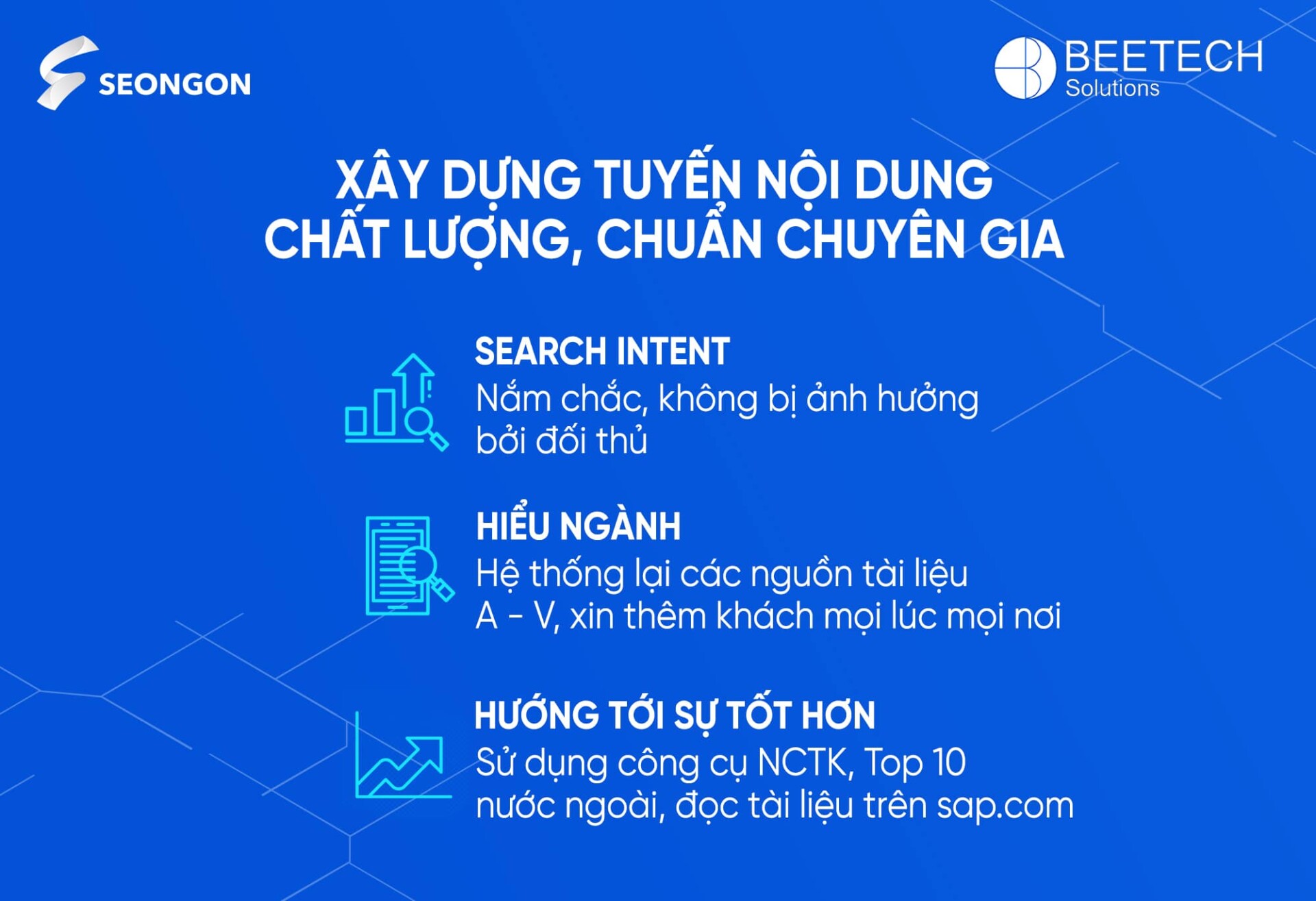 SEONGON tập trung xây dựng nội dung chất lượng cho website Beetech