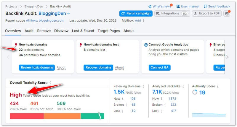 Backlink Audit bạn giúp phân tích và loại bỏ các liên kết độc hại