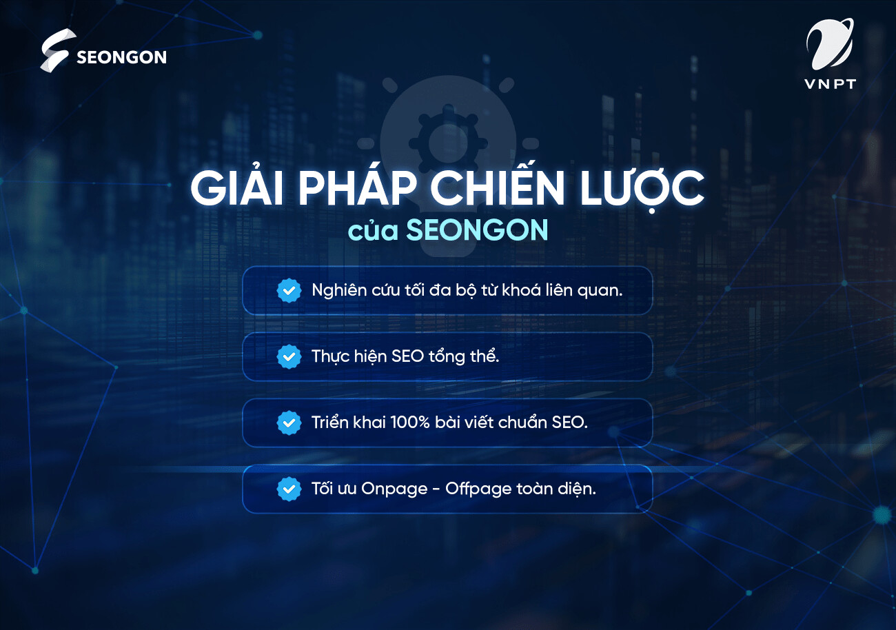 Giải pháp của SEONGON dành cho dự án VNPT