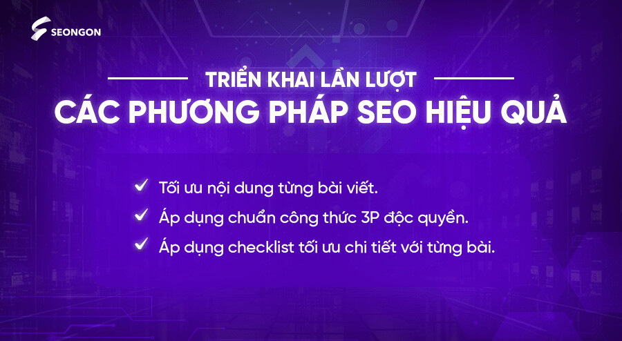 Những giải pháp của SEONGON trong dự án