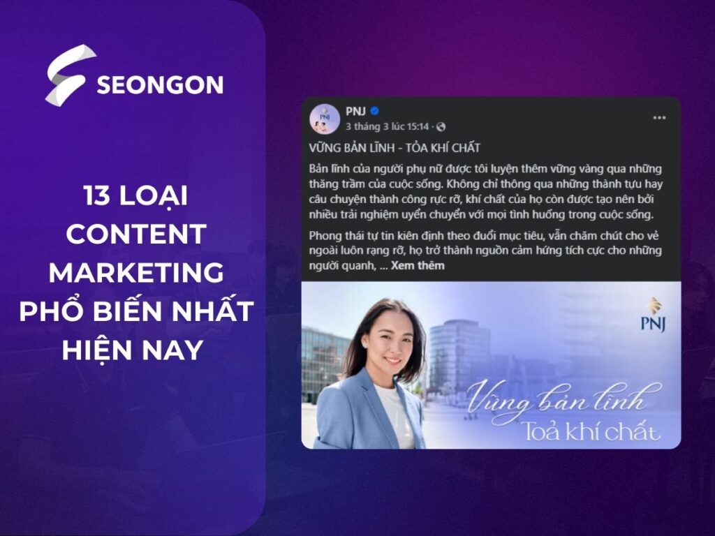 các loại content