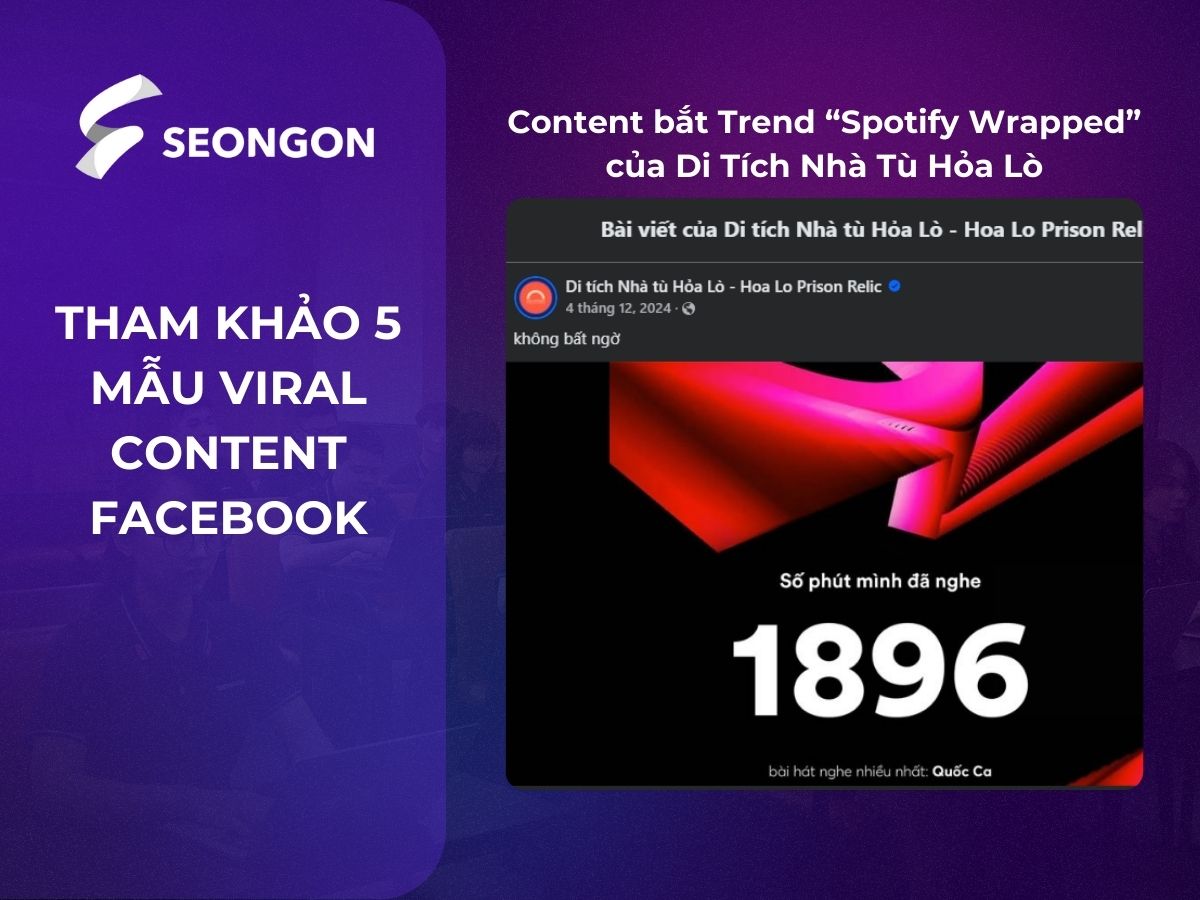 Content bắt Trend “Spotify Wrapped” của Di Tích Nhà Tù Hỏa Lò