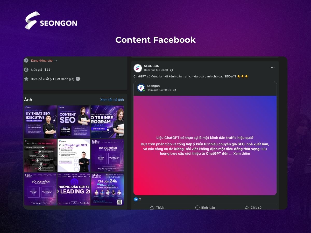 Content Facebook là bất kỳ nội dung gì được đăng tải trên mạng xã hội Facebook