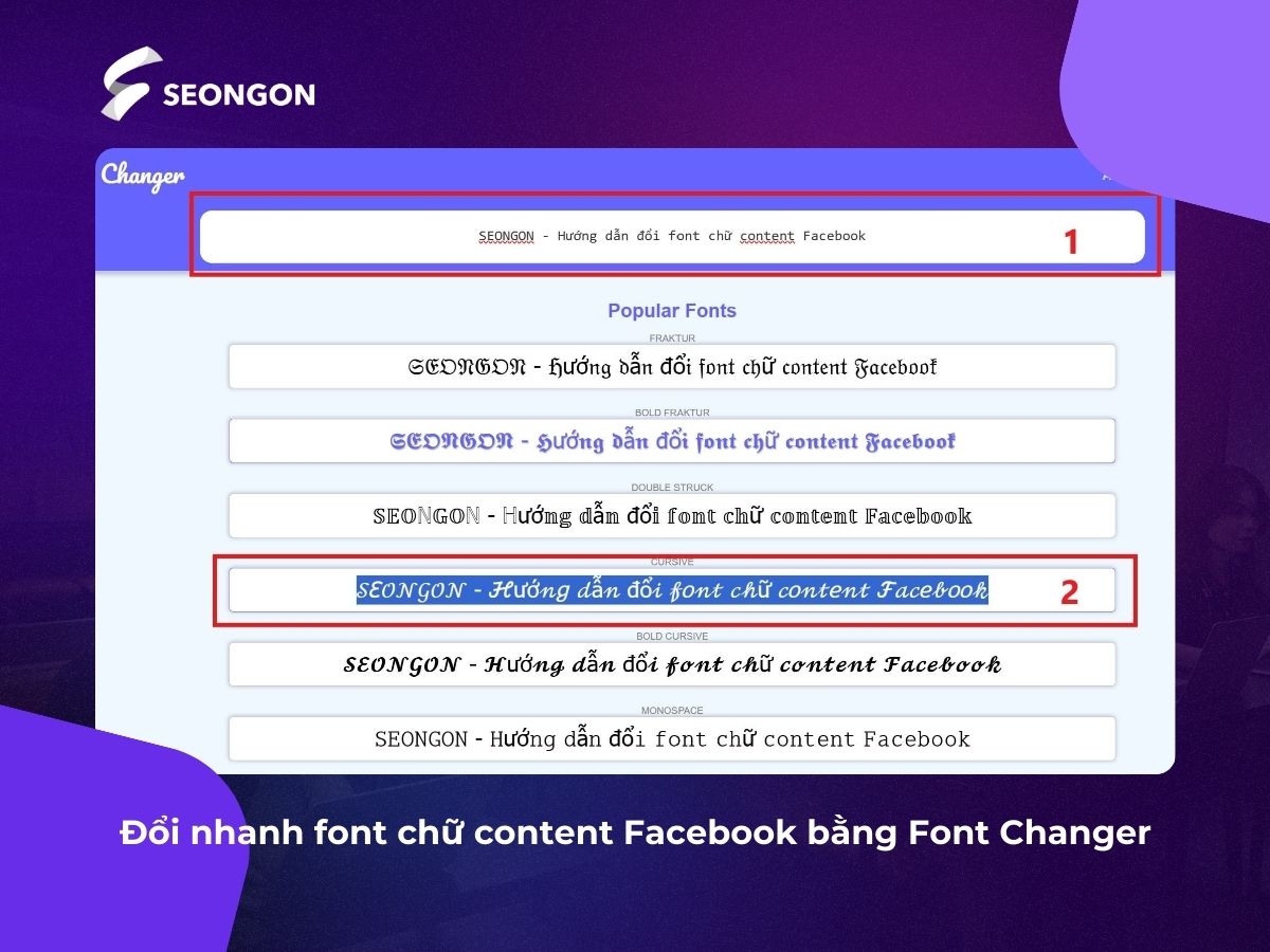 Copy font chữ mới bạn thích