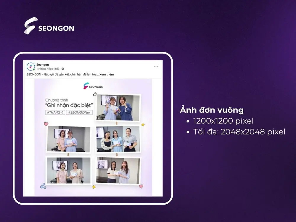 Ảnh đơn vuông phổ biến và được ưa chuộng nhất trên Facebook