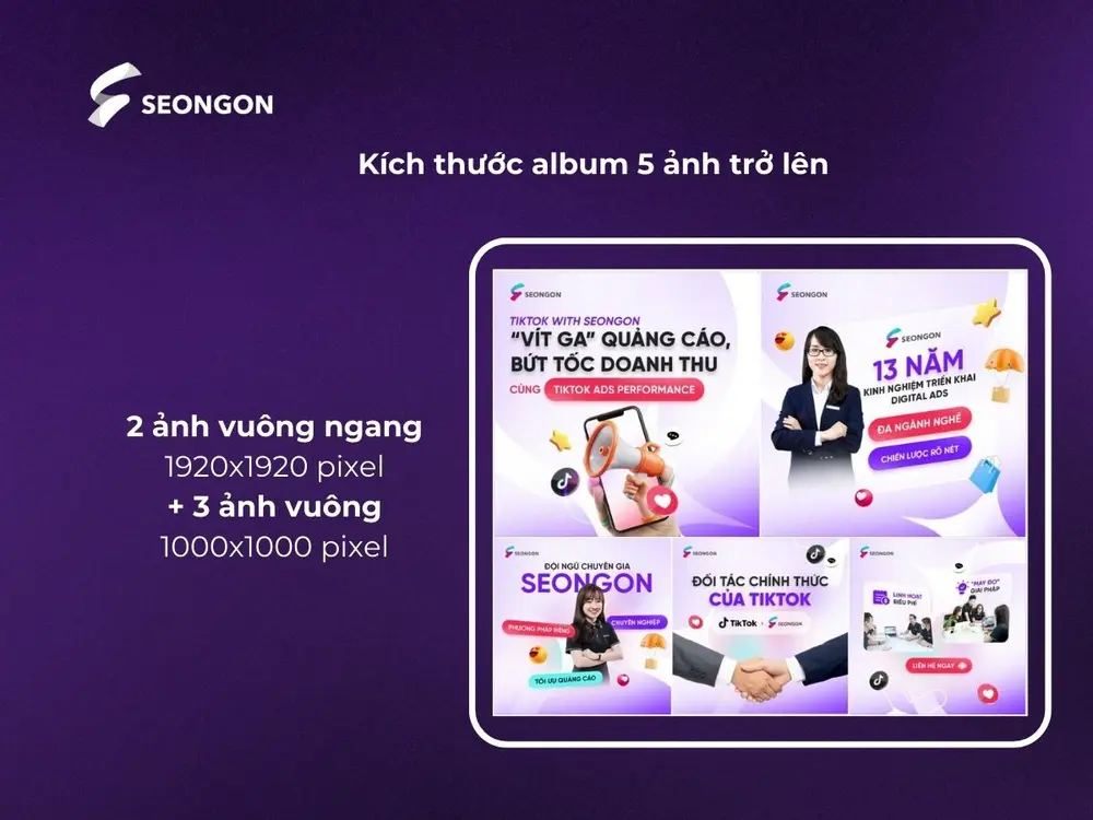 Ba ảnh vuông xếp thành một hàng ngang gồm ba ảnh bên dưới