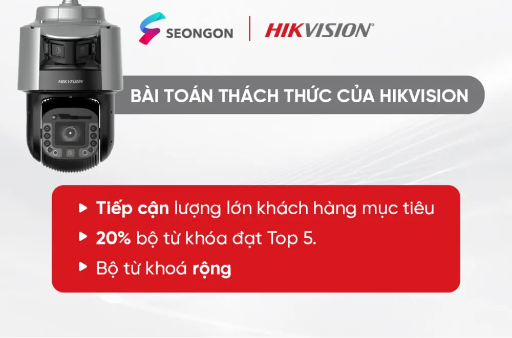 Bài toán đầy thách thức mà Hikvision đặt ra cho SEONGON