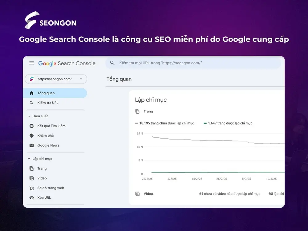 Google Search Console là công cụ SEO của Google