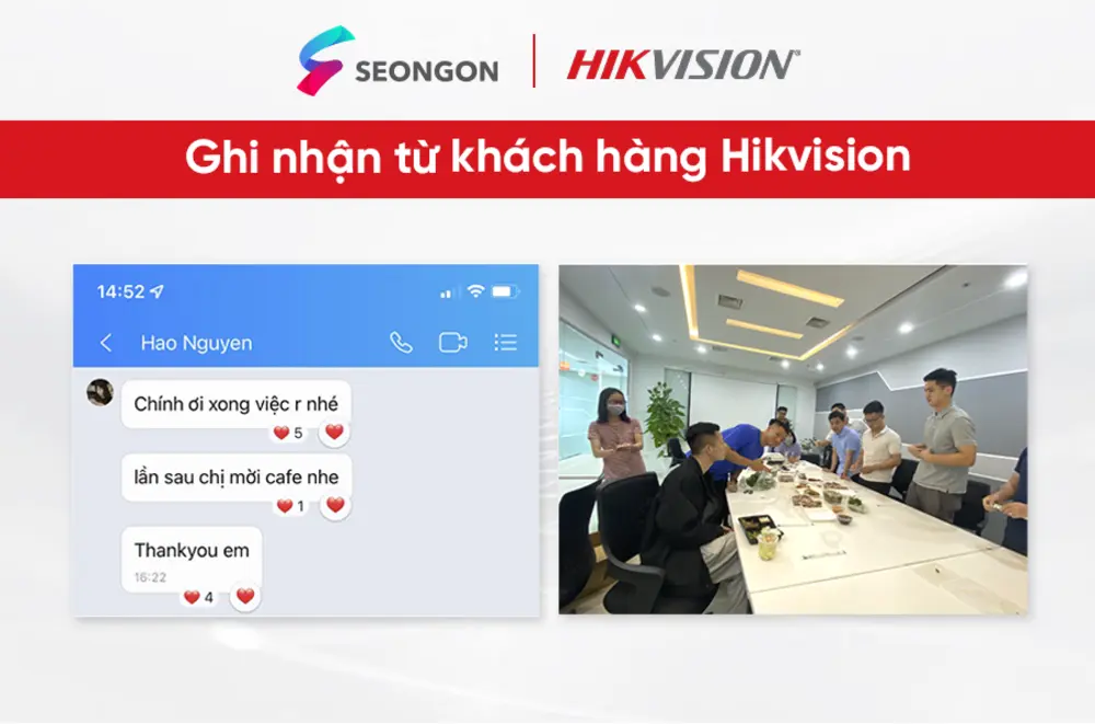 Khách hàng dành lời khen cho đội ngũ của SEONGON