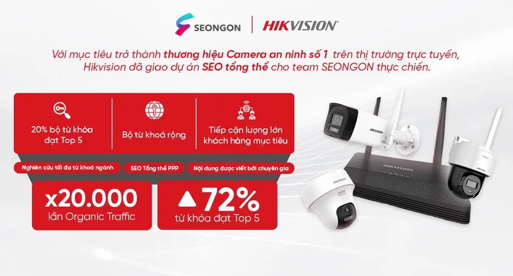 Mục tiêu của Hikvision đặt ra cho kênh SEO