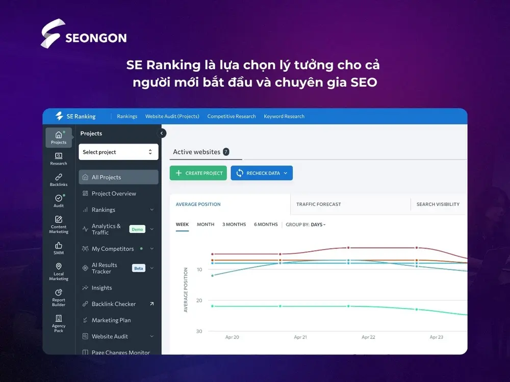 SE Ranking là lựa chọn lý tưởng cho cả người mới bắt đầu và chuyên gia SEO