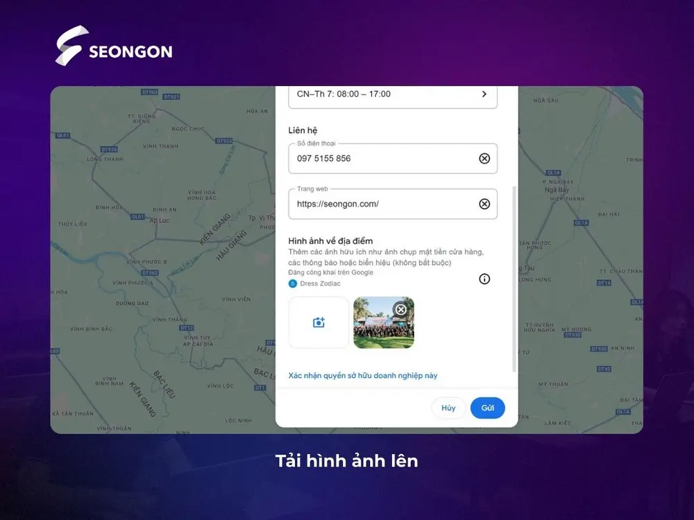 Tải hình ảnh minh họa địa điểm lên