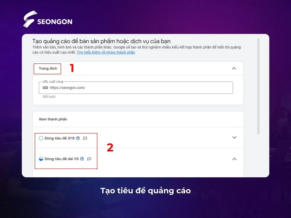 Tạo quảng cáo