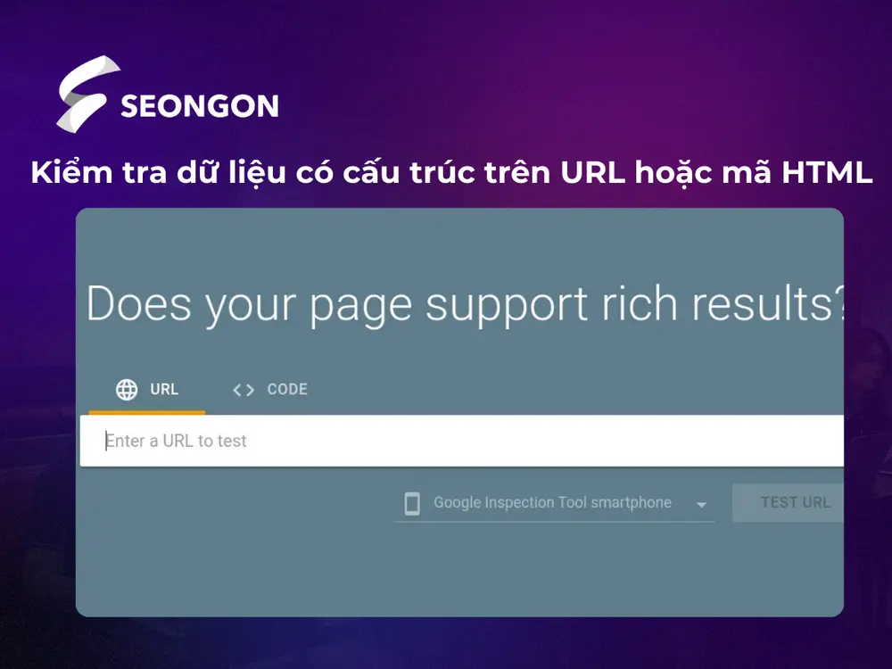 Tính năng kiểm tra dữ liệu có cấu trúc trên URL hoặc mã HTML