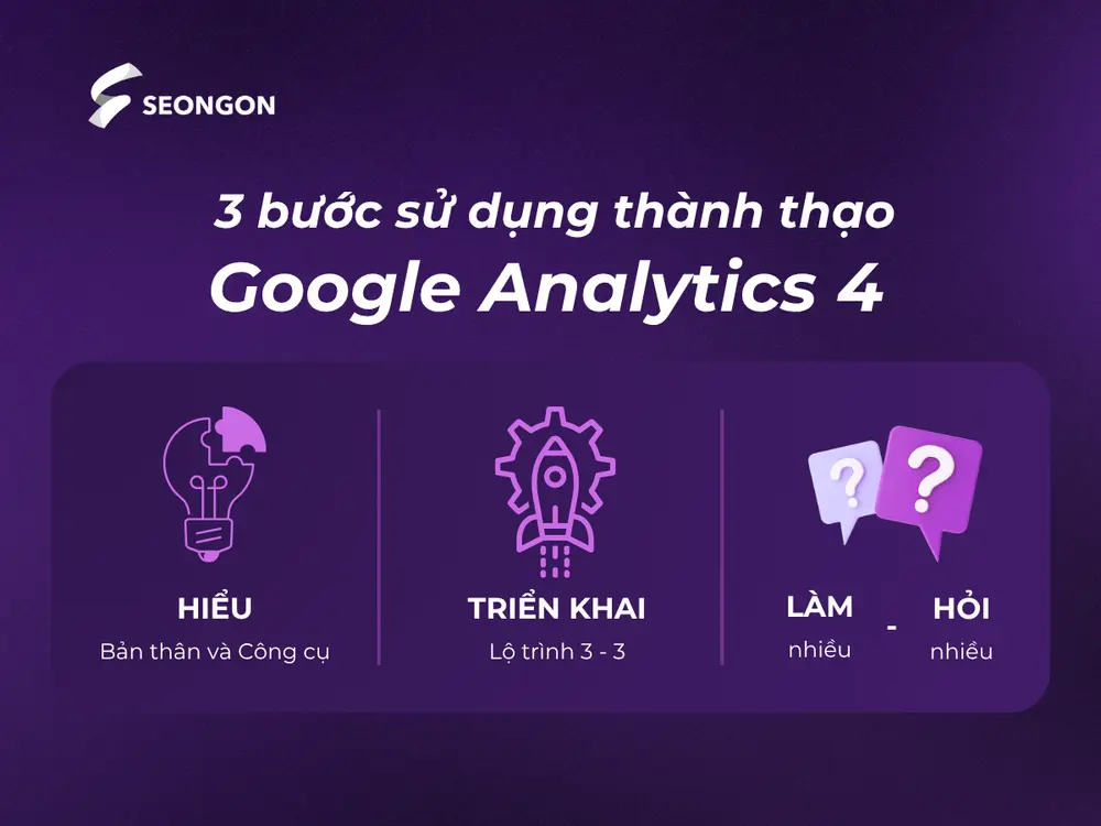 3 bước sử dụng thành thục Google Analytics 4