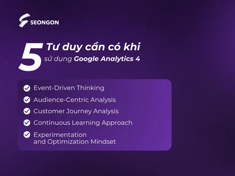 5 Tư duy cần có khi sử dụng Google Analytics 4