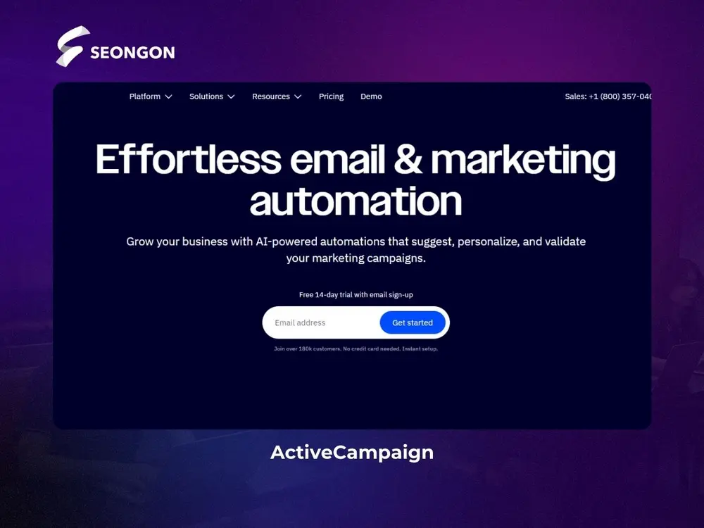 ActiveCampaign thích hợp dùng cho B2B cũng như B2C