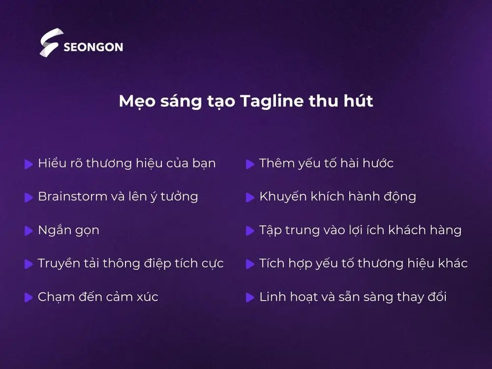 Áp dụng những mẹo này để tạo nên tagline thu hút cho thương hiệu
