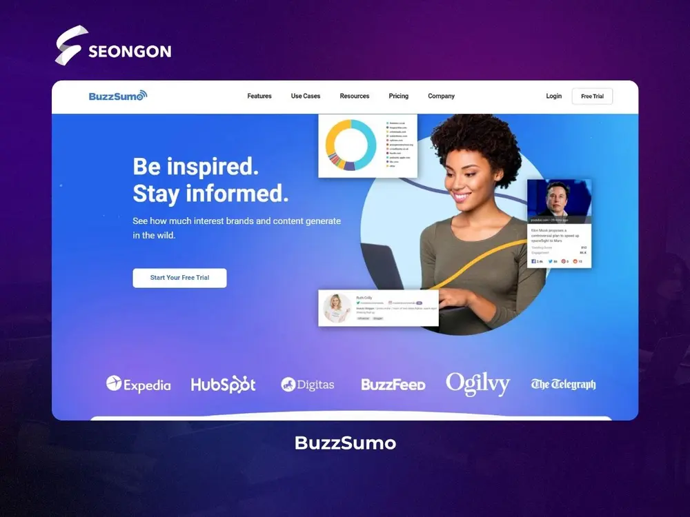 BuzzSumo giúp bạn theo dõi các Influencer