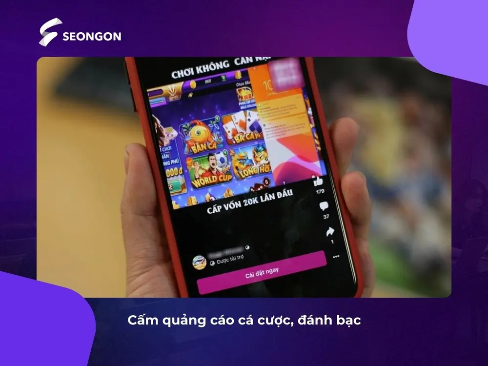 Cấm mọi hình thức quảng cáo đánh bạc, cá cược