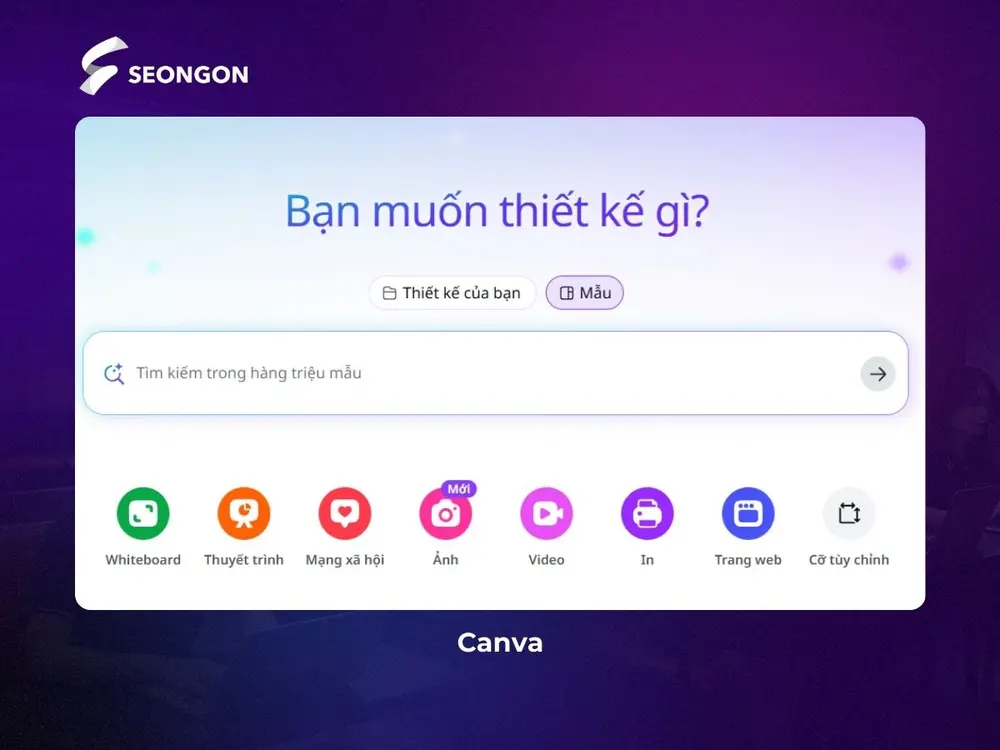 Canva là công cụ thiết kế hình ảnh tích hợp AI