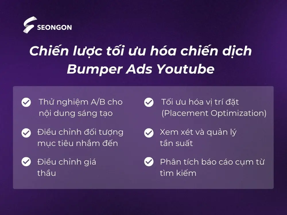 Chiến lược tối ưu hóa chiến dịch Bumper Ads Youtube