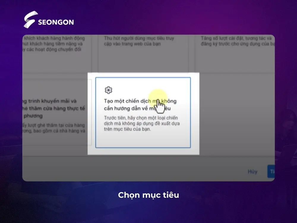 Chọn mục tiêu chiến dịch
