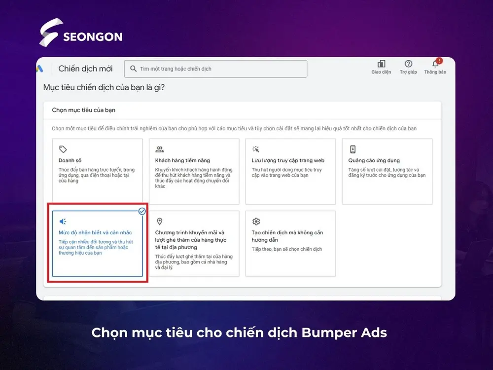 Chọn mục tiêu 