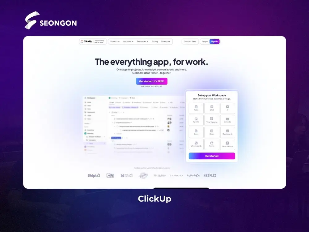 ClickUp nhắc nhở người dùng về deadline