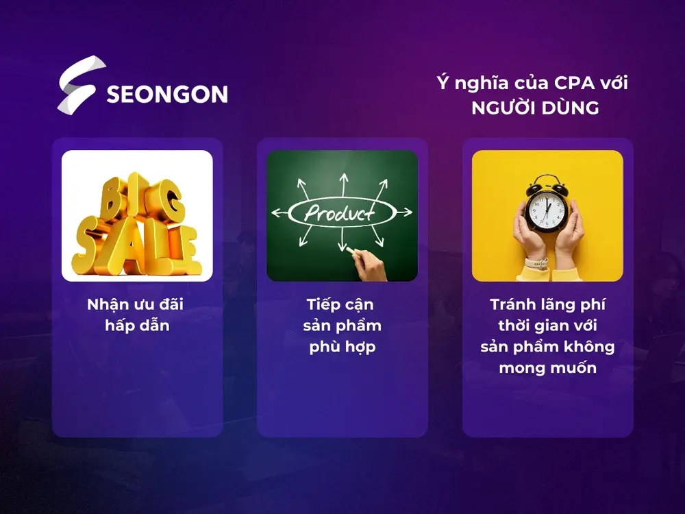 CPA là một phần của chiến dịch quảng cáo mang lại nhiều lợi ích thiết thực cho người dùng