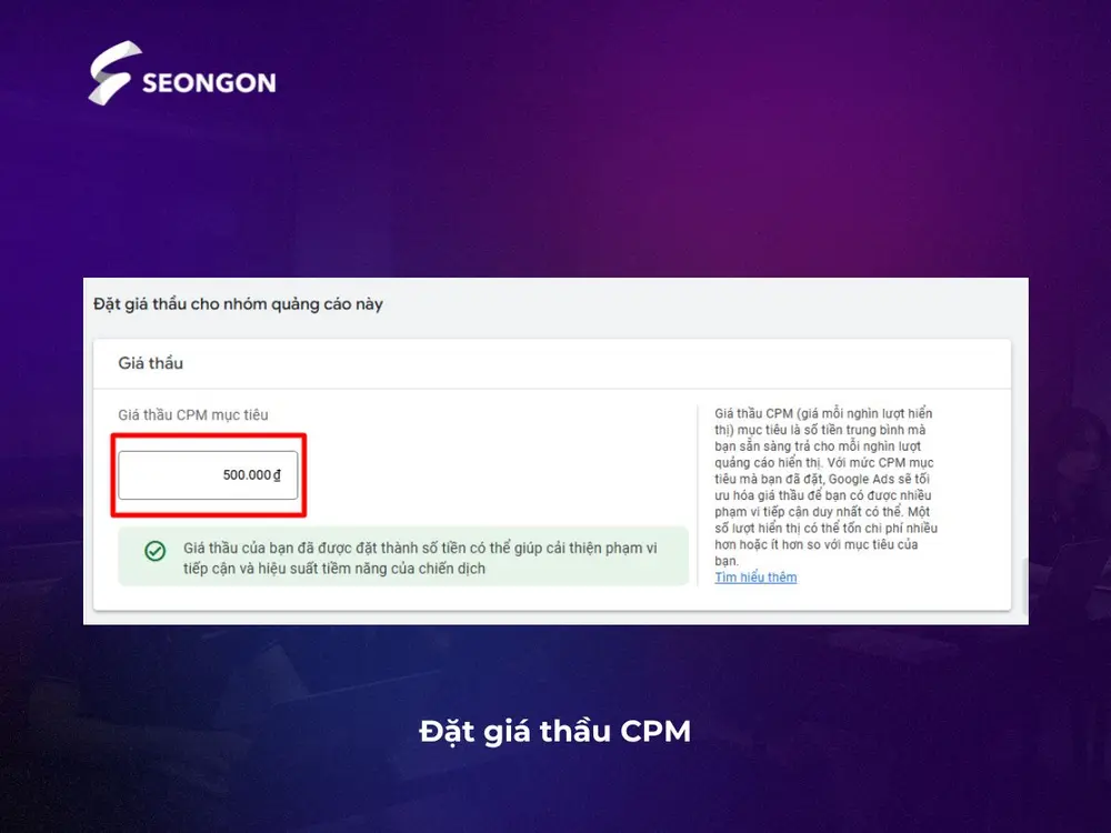 Đặt giá thầu CPM cho Bumper Ads Youtube