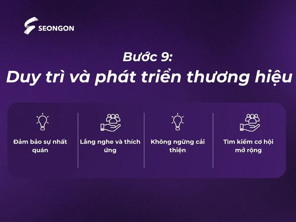 Duy trì và phát triển để giữ vững vị thế của thương hiệu trên thị trường