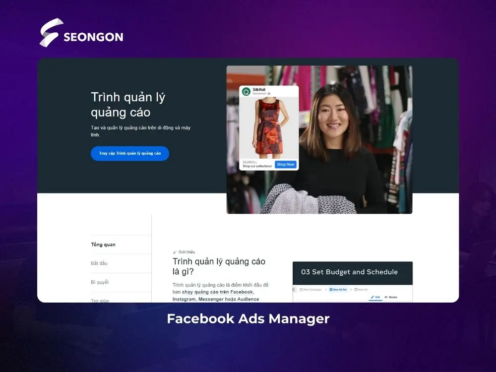 Facebook Ads Manager là trình tạo và quản lý quảng cáo của Meta
