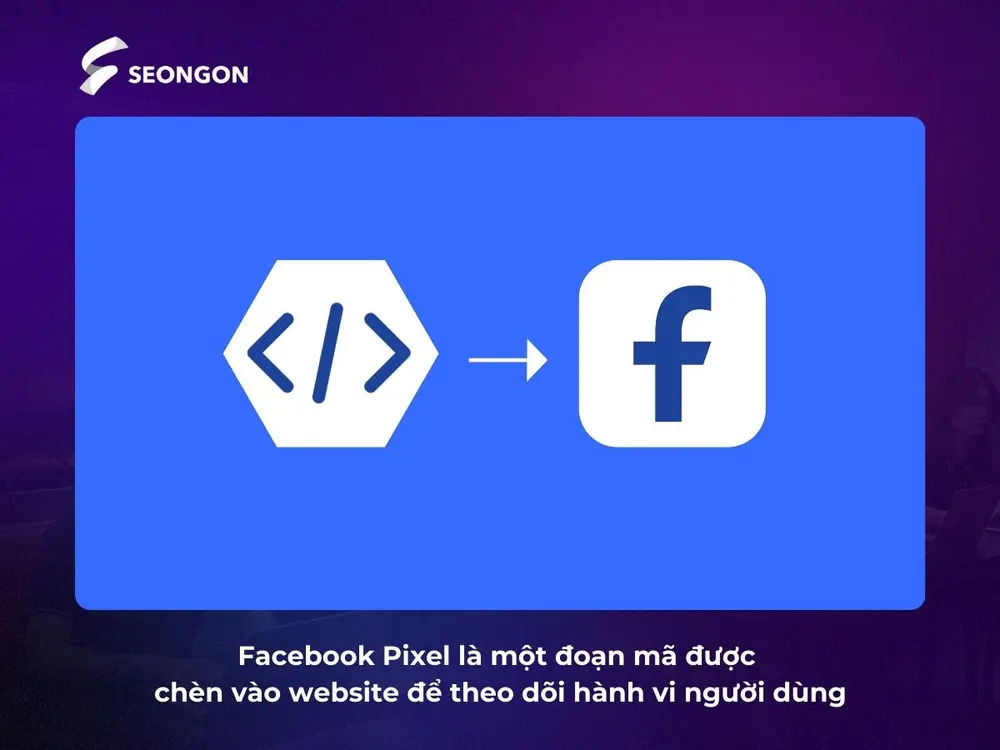 Facebook Pixel là một đoạn mã được chèn vào website để theo dõi hành vi người dùng